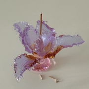 创意纯手工鸢尾花玻璃摆件香插ins风高级感花朵装饰礼物