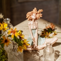 掬涵维纳斯少女摆件创意复古电视柜摆设客厅人物可爱轻奢装饰小众