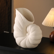 丹麦设计师作品鹦鹉海螺花瓶陶瓷客厅装饰茶几收纳摆件送朋友礼物