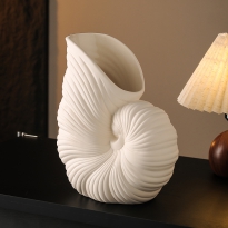 丹麦设计师作品鹦鹉海螺花瓶陶瓷客厅装饰茶几收纳摆件送朋友礼物