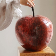 莉莉白《平安果》原创中古摆件苹果手绘艺术家居装饰雕塑高级礼品