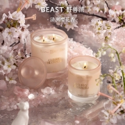 野兽派艾蒿樱花桂花乌龙香氛大豆蜡香薰蜡烛送礼