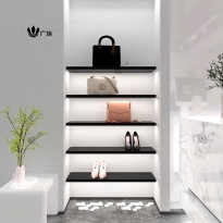 广埃墙上置物架发光杂志架灯光装饰架荣誉墙层板形象墙展示架定制