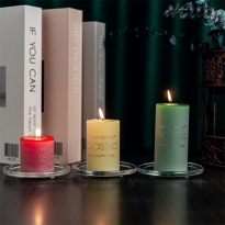 香薰蜡烛圆柱停电浪漫求婚欧式烛光晚餐室外家用卧室批发室内节日