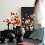 侘寂风复古陶罐花瓶客厅大口径中古做旧花器家用桌面玄关装饰摆件