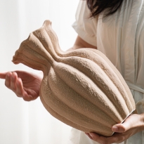 诧寂风陶瓷花瓶创意不规则花器室内客厅玄关餐桌插花道具装饰摆件