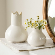 轻奢高级感花瓶摆件客厅插花陶瓷水养插花仿真花假花客厅摆件花器